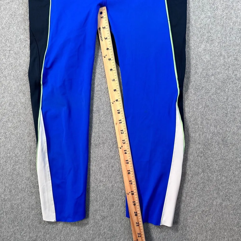 Athleta Velocity Colorblock Capri Leggings Women's Medium Stretch Zipper Pocket - Image 4