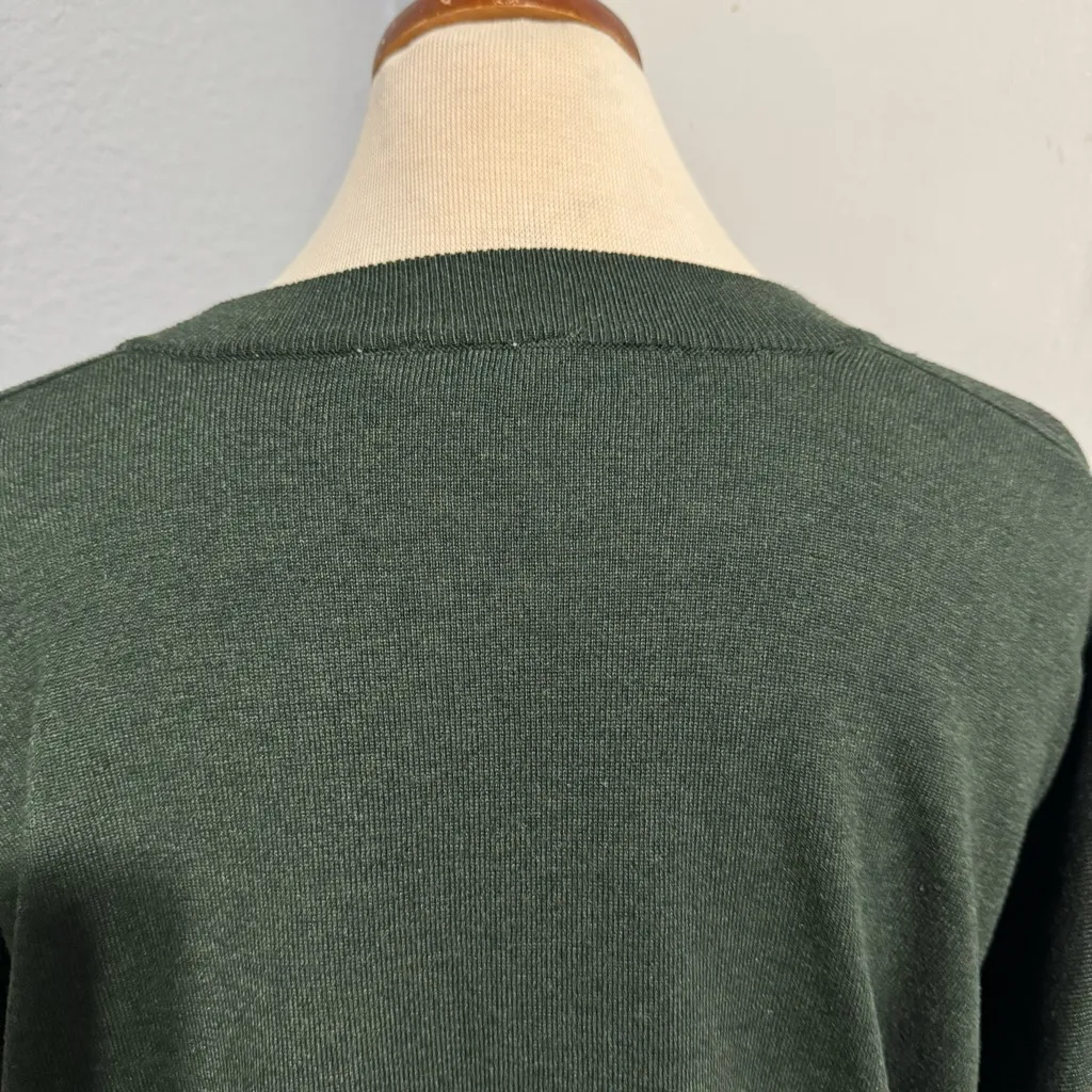 Time‎ and Tru Women Dark Green B Crewneck Long Sleeve Sweater Size XXL Tan - Image 9