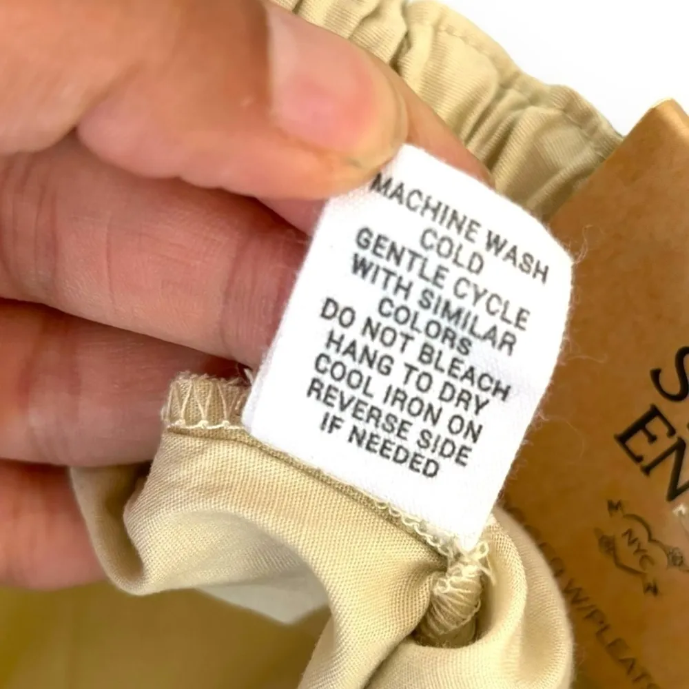 NWT Sweet Envy Beige Lightweight Pleated Joggers - Image 10