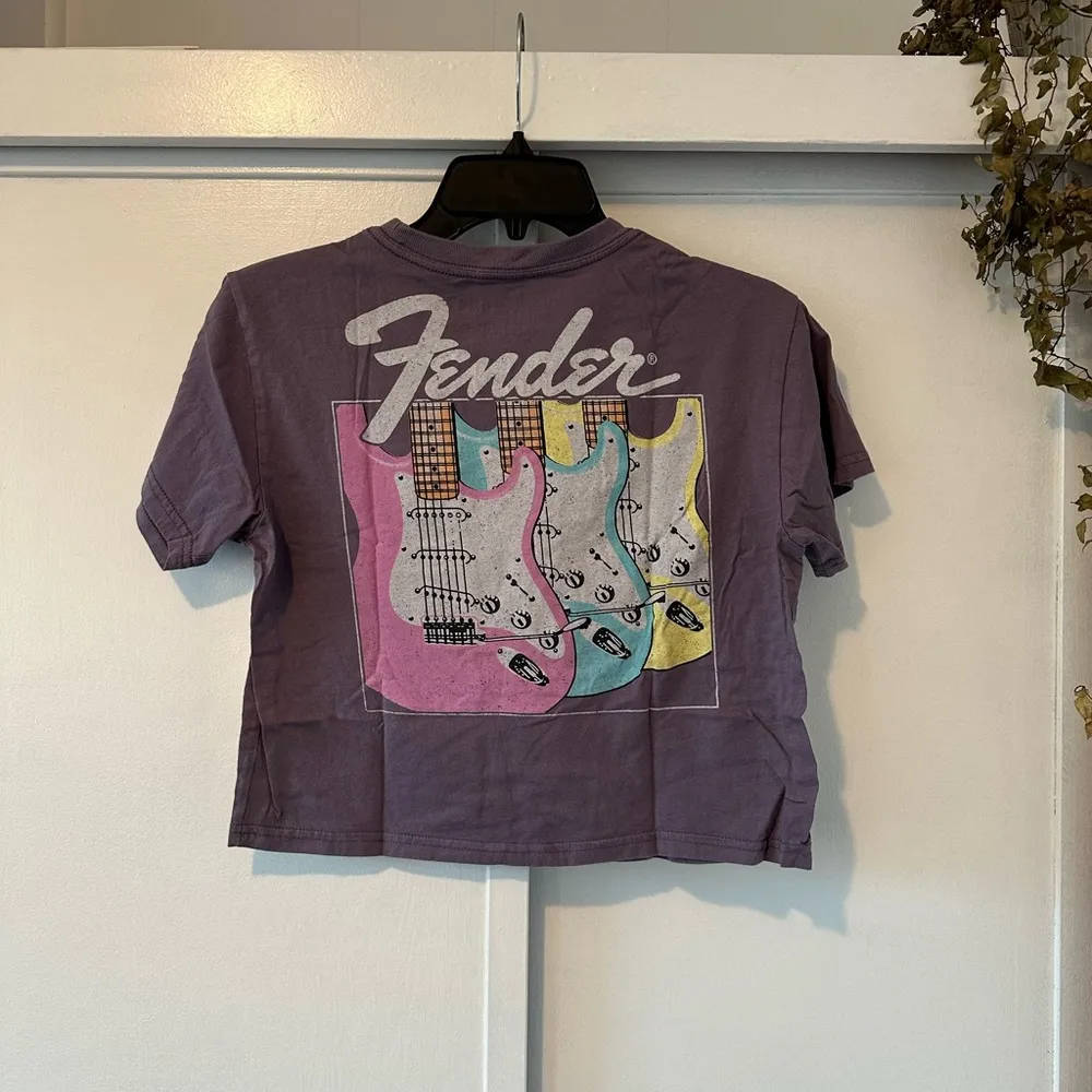Purple Fender Cropped Tee - Image 3