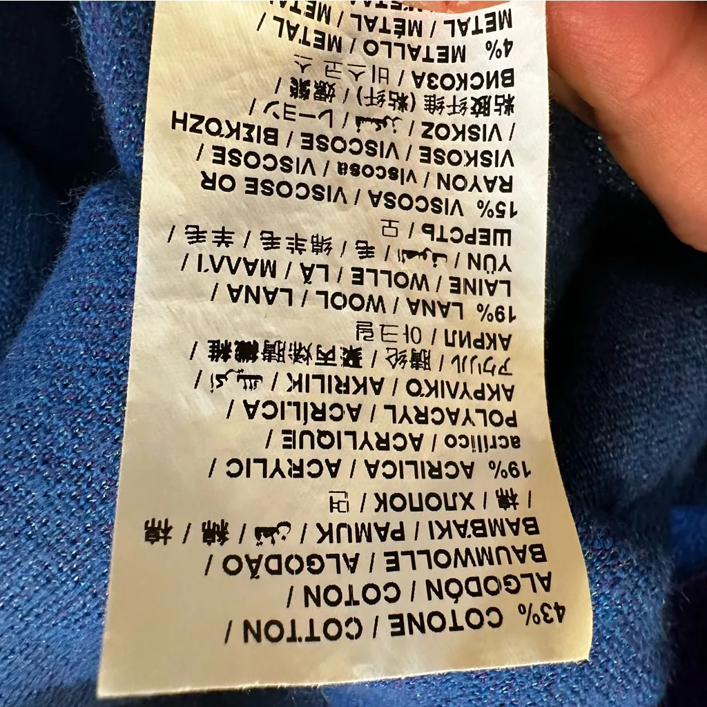 Love Moschino Women's Colorblock Long Sleeve Ribbed Knit Sweater Dress Size 10 - Image 11