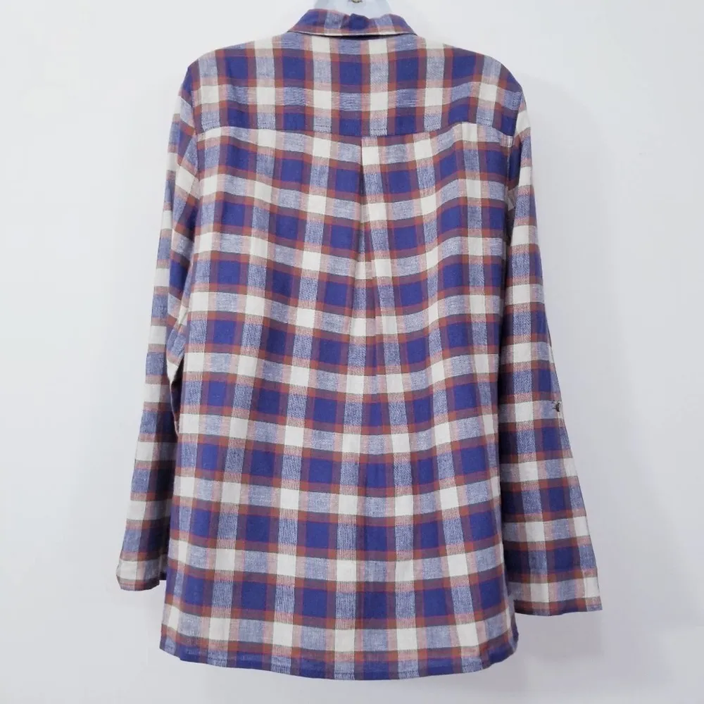 Multiple Missy Red Fern Linen Blend Embroidery - Image 5