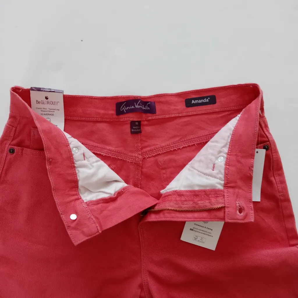 Gloria Vanderbilt Stretch Women High Rise Slim Fit Tapered Leg Jeans Siz… - Image 7