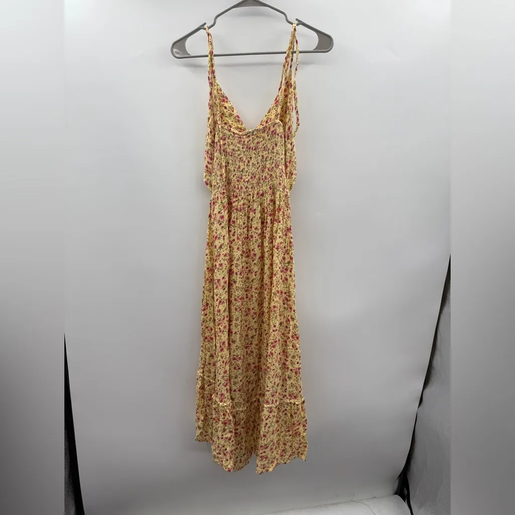 Vanilla Star‎ Floral Maxi Dress in Yellow and Pink Size undefined - Image 4