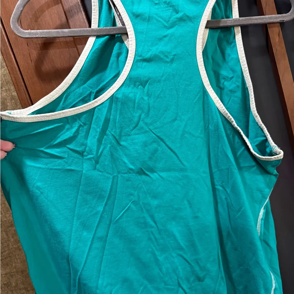 Turquoise Graphic Tank Top Blue Size XL - Image 4