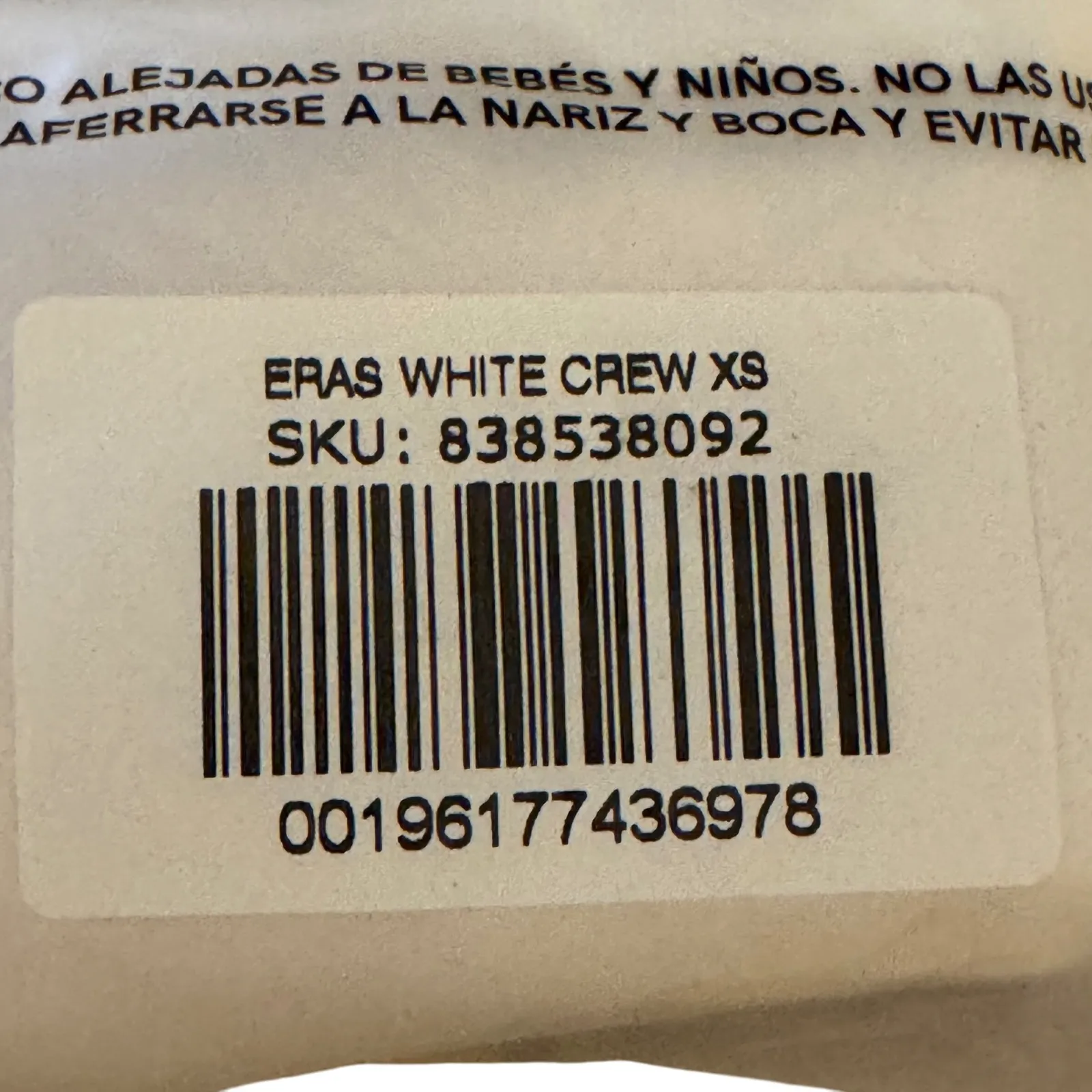 NWT Taylor Swift TTPD Eras White Crewneck Sweatshirt Cotton Graphic Top XS - Image 7