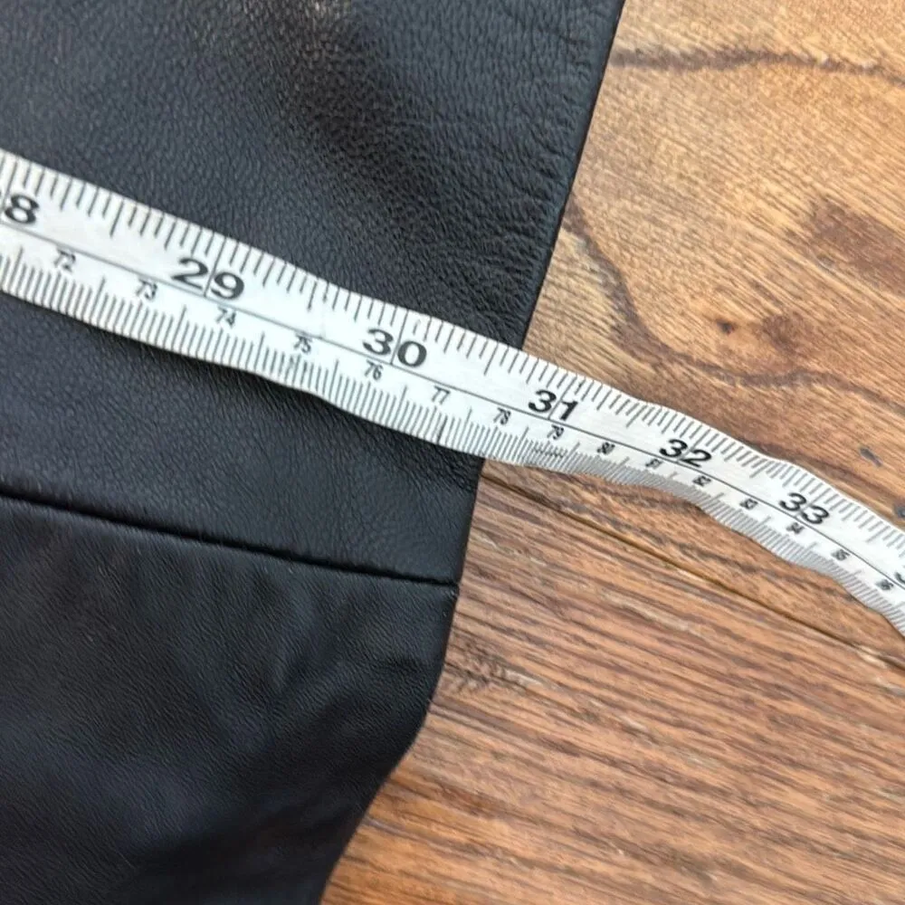 Marvin Richard’s 100% genuine leather black lined blazer jacket large - Image 7