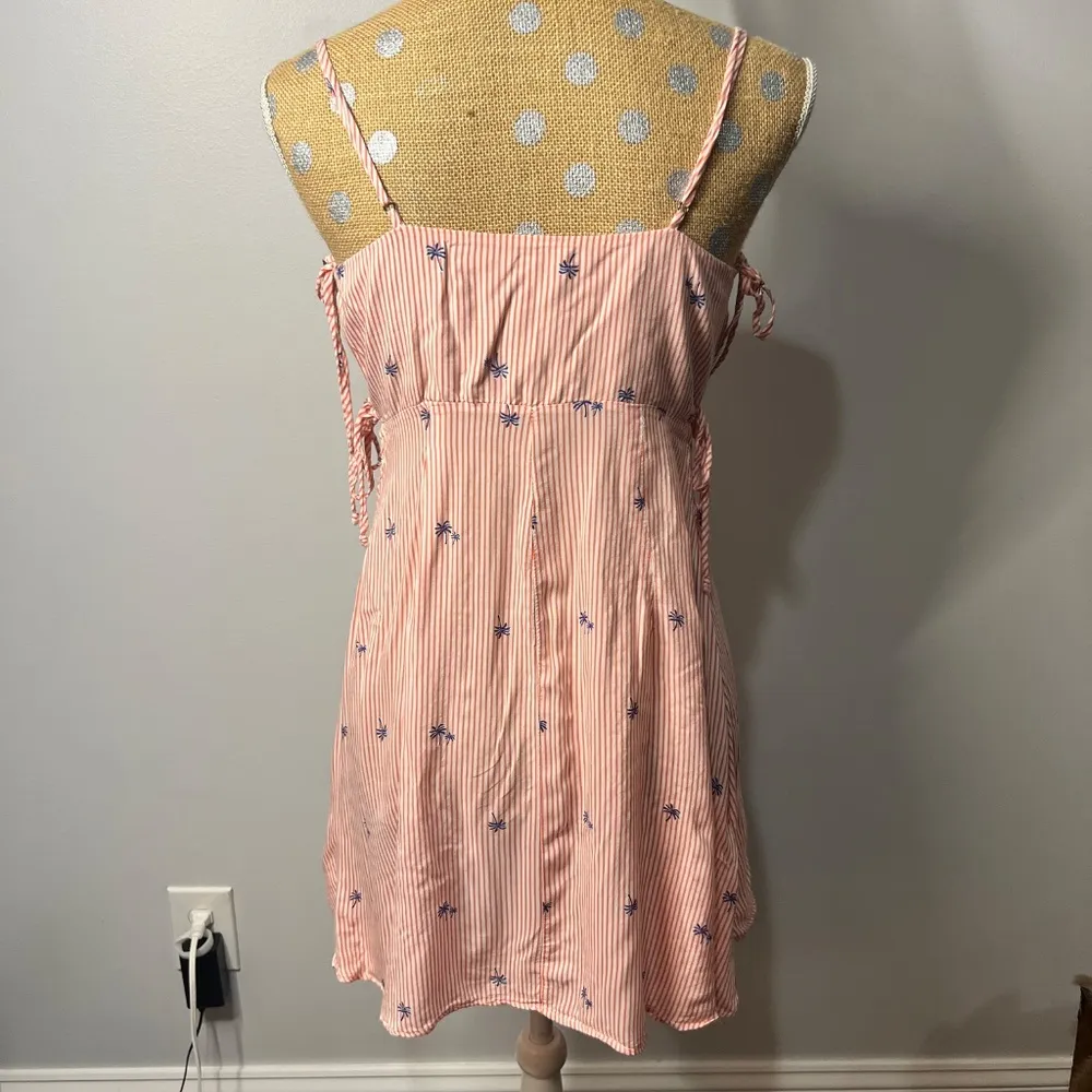 Palm Tress Print Sleeveless Mini Dress Sz M - Image 3