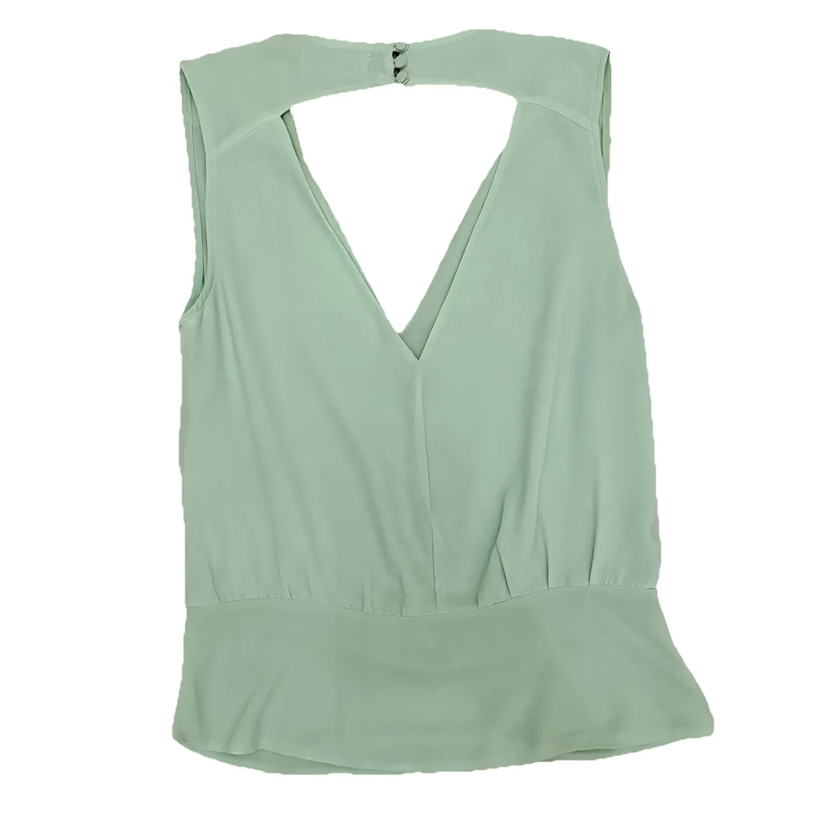 Women's‎ Fab'rik Mint Green Sleeveless Blouse Size Medium - Image 3
