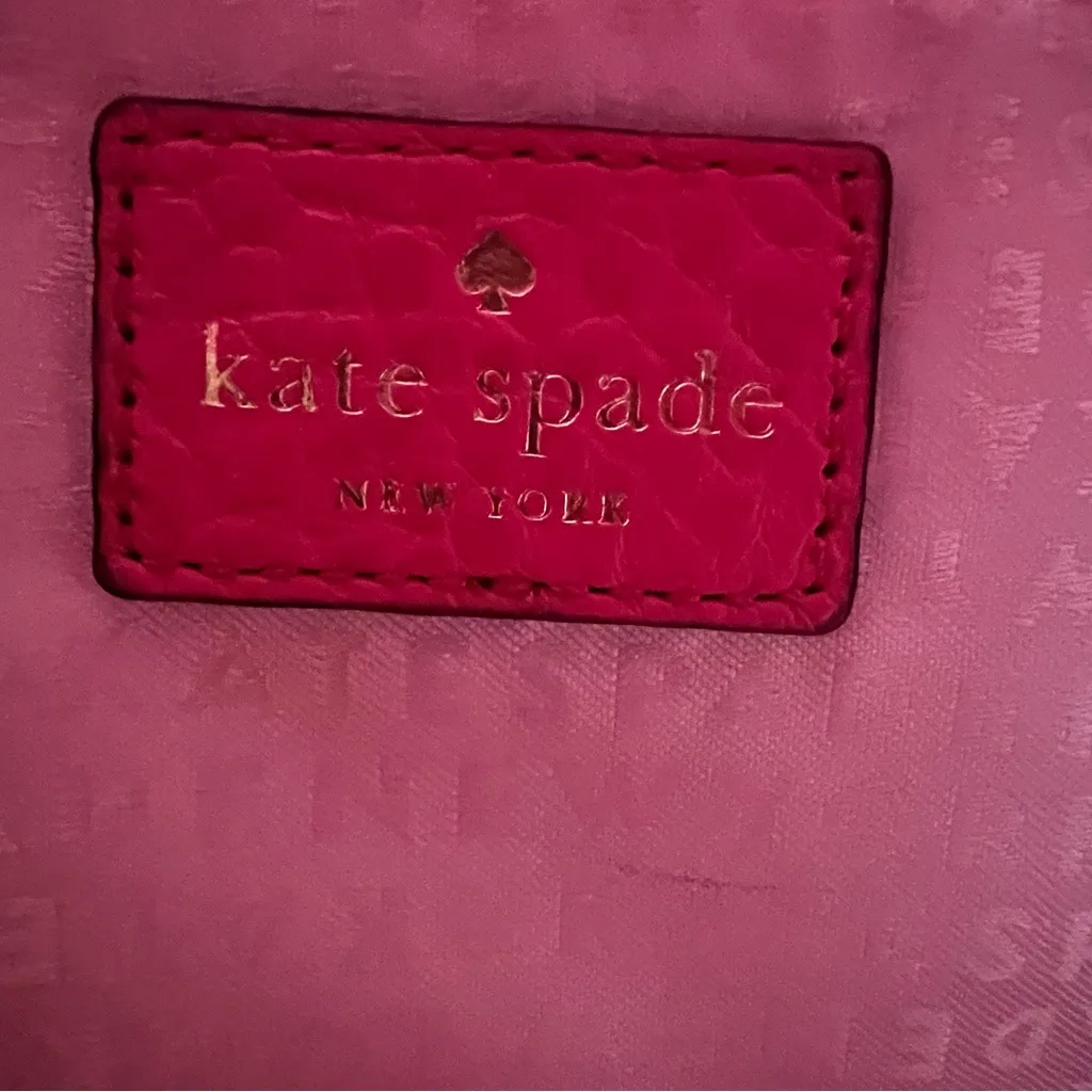 Kate Spade Pink Perri Lane  leather satchel with after market chain - Image 7