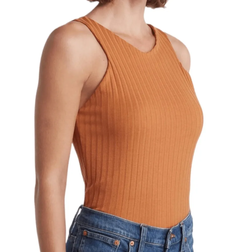 Nordstrom Women's TREASURE & BOND
Ribbe Cutaway Tank Top In Tan Adobe Size Small - Image 2