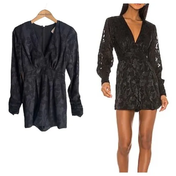 Alexis Theda Romper in Black Floral - Image 2