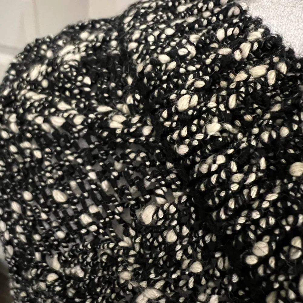 Black and White Knit Sweater - Image 3