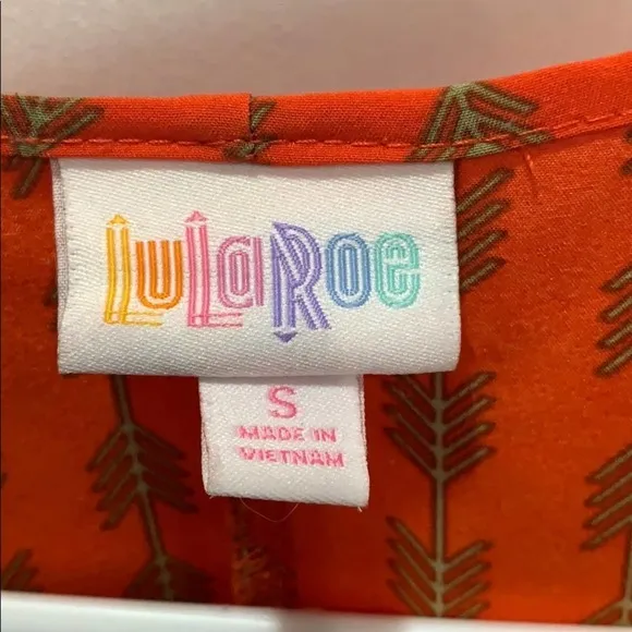 Lularoe size small orange‎ cardigan - Image 3