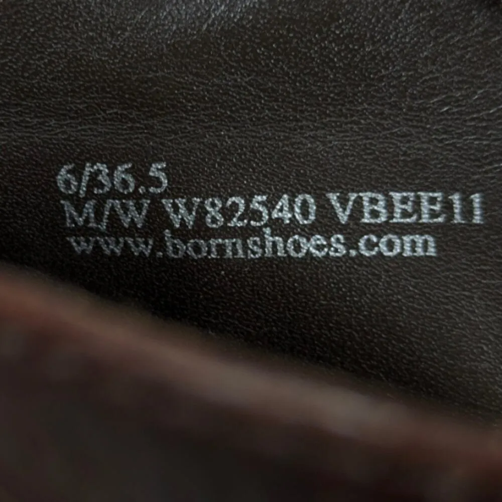 Born Crown Distressed Ankle Booties GUC Size 6 M/W S2957 Brown - Image 10