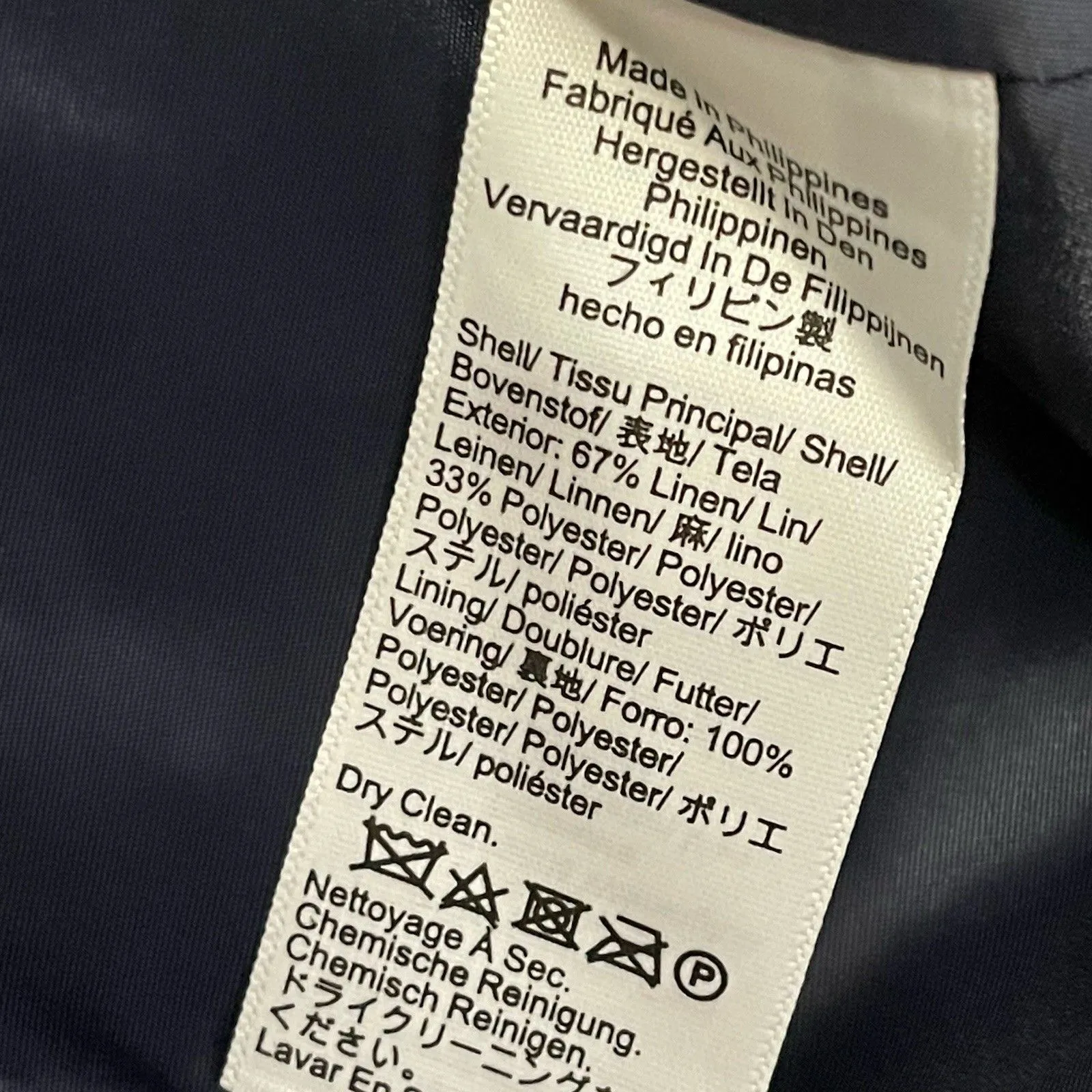 J.CREW Petite Alexandra Blazer in Stretch Linen Blend Size 10P Black NEW CI489 - Image 7