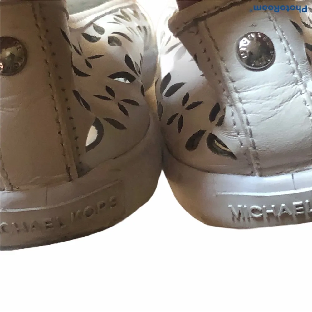 Michael Kors Michael  Olive laser cut sneakers - Image 4