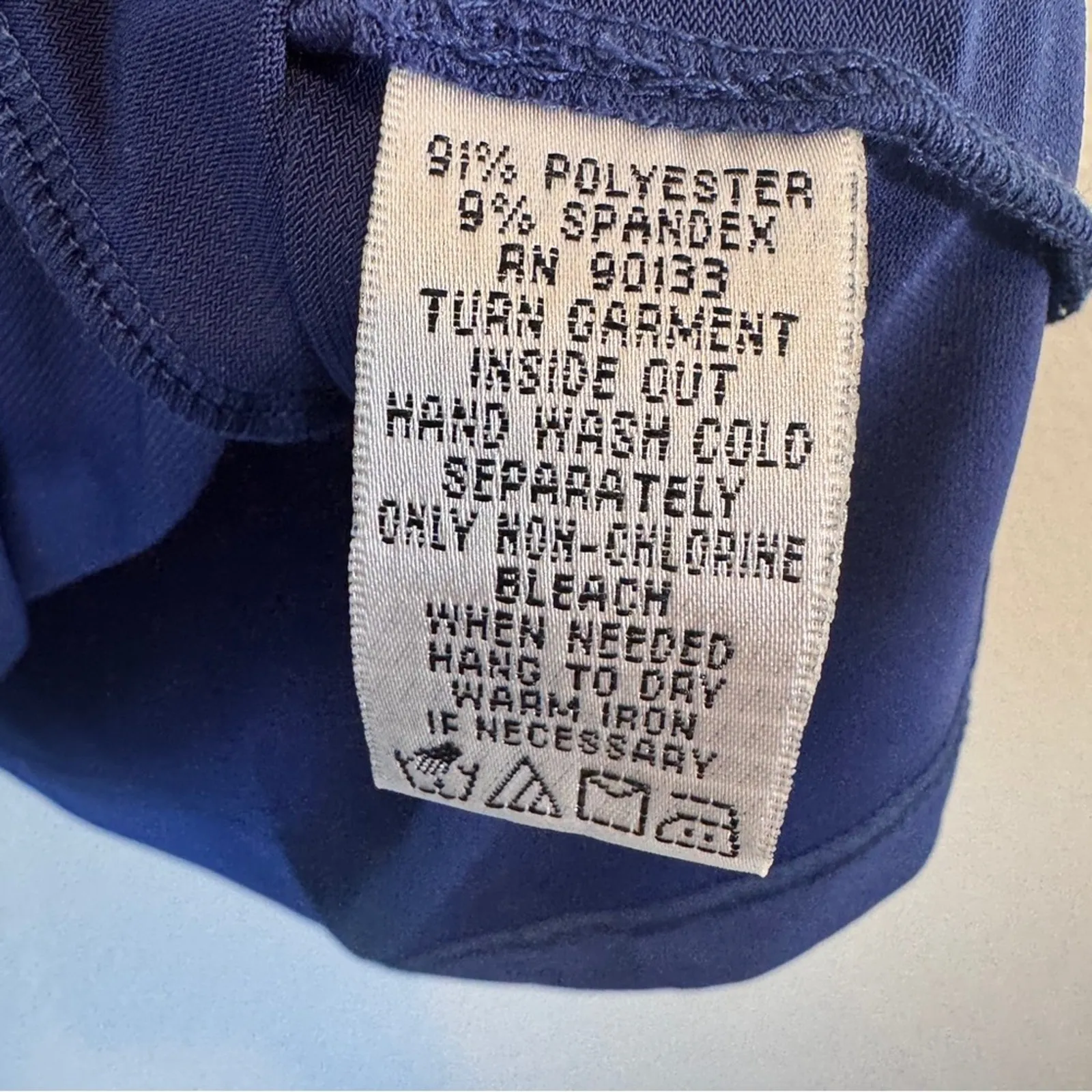 Bob Mackie Blue Tank Top Womens M Sleeveless Blouse Layering Closet Staple - Image 7