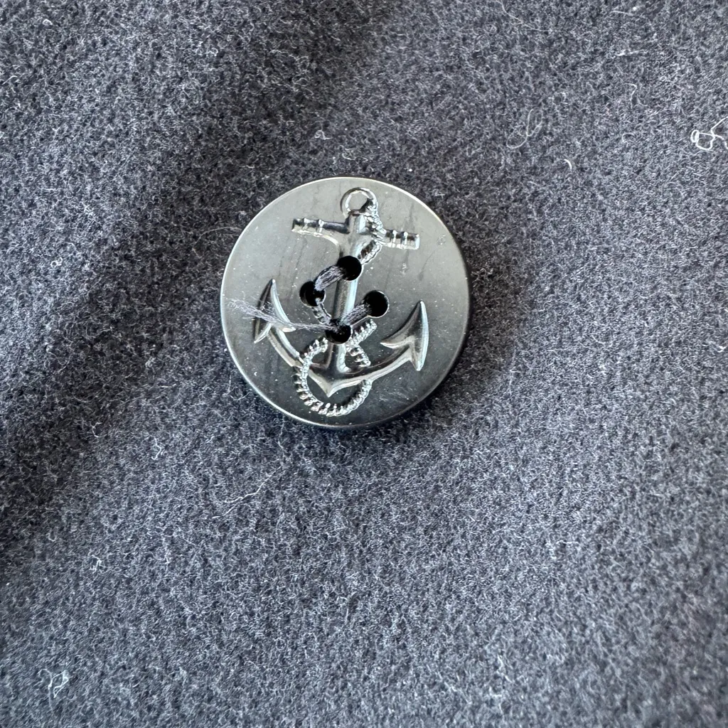 Vintage Forecaster of Boston Black Wool Peacoat Trench Coat Size 6 - Image 7