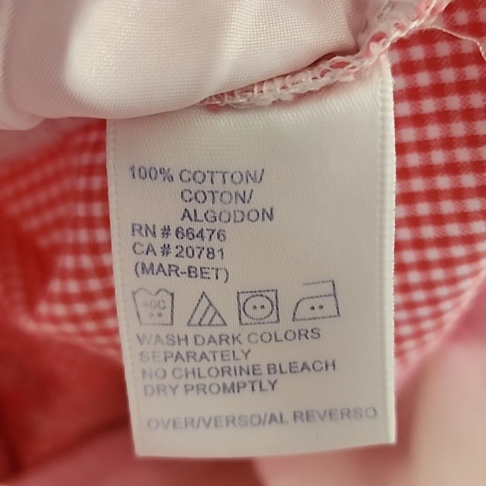 Tommy Hilfiger Pink Red Gingham Shorts - Image 4