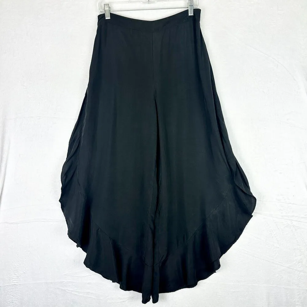 Elevenses Antilles Ruffled Pants Size 6 Wide Leg Split Side Tulip - Image 5