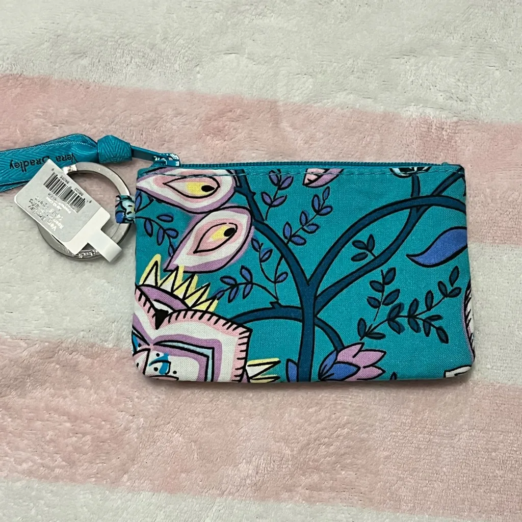 Vera Bradley card and cash holder with key ring - Image 2