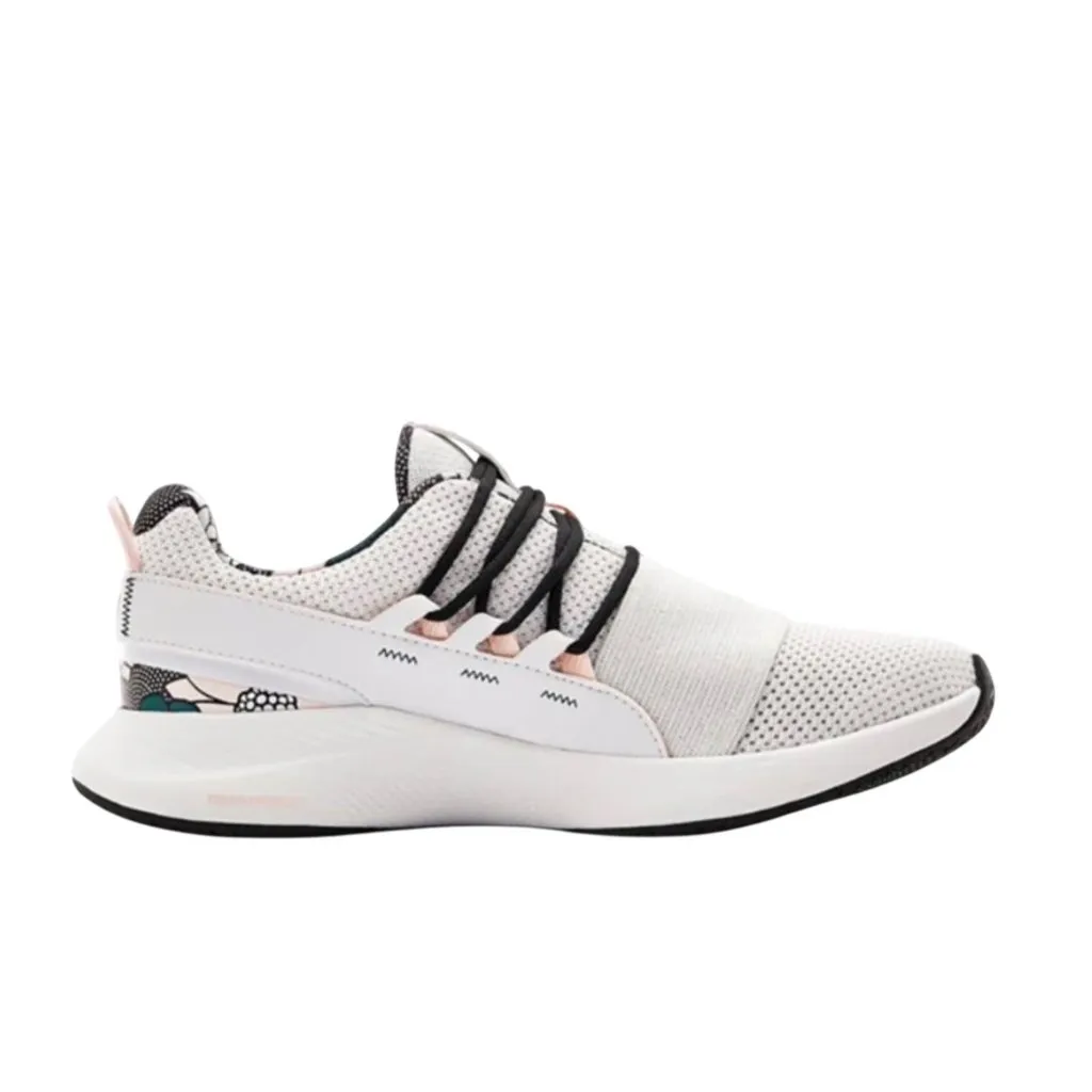 Under Armour Womens UA Charged Breathe FN Print Sport Style Shoes Size 7 White - Image 3