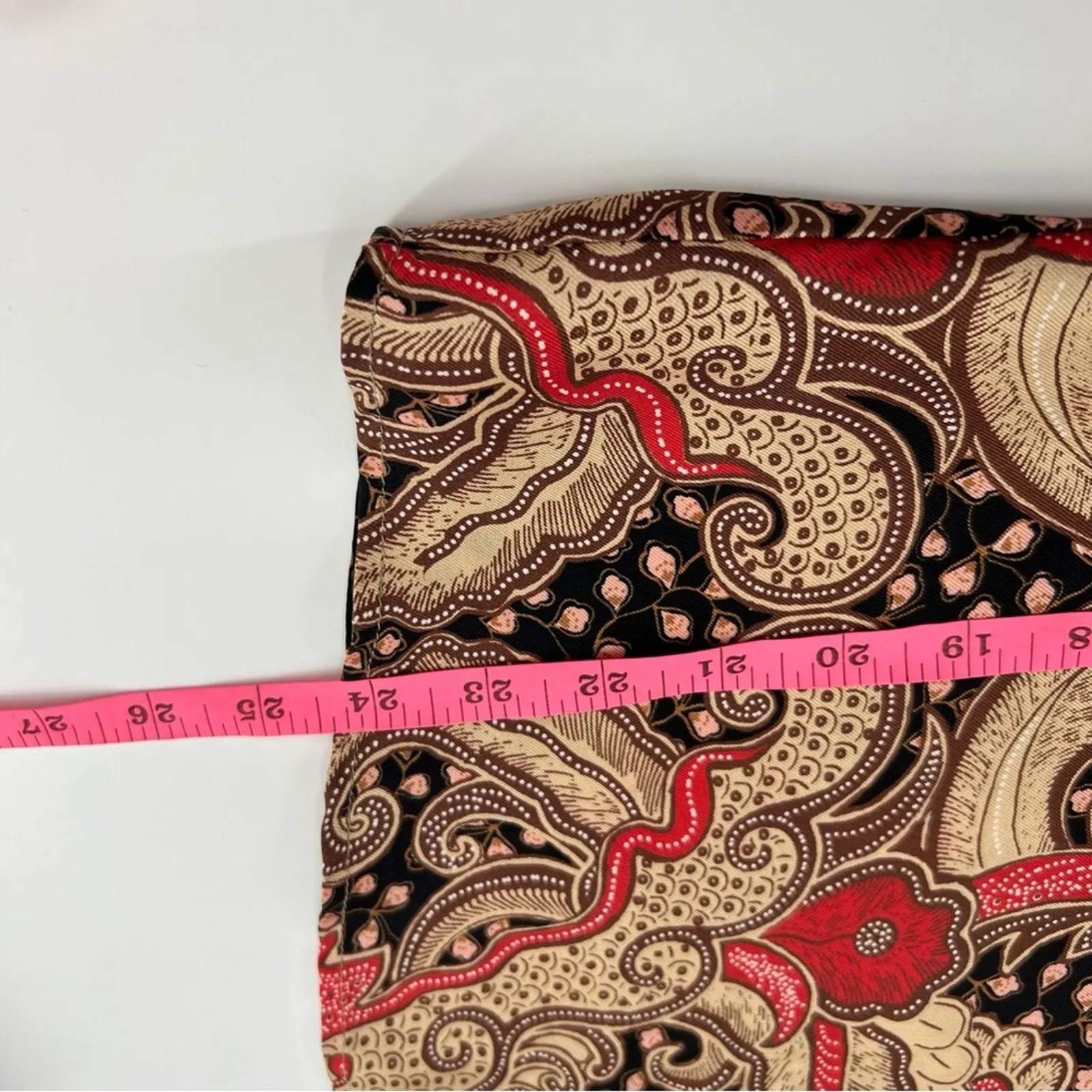 NWOT J. Mclaughlin Darcey Safari Print Long Sleeve Shirt Silk Blend Blouse SZ XS - Image 7