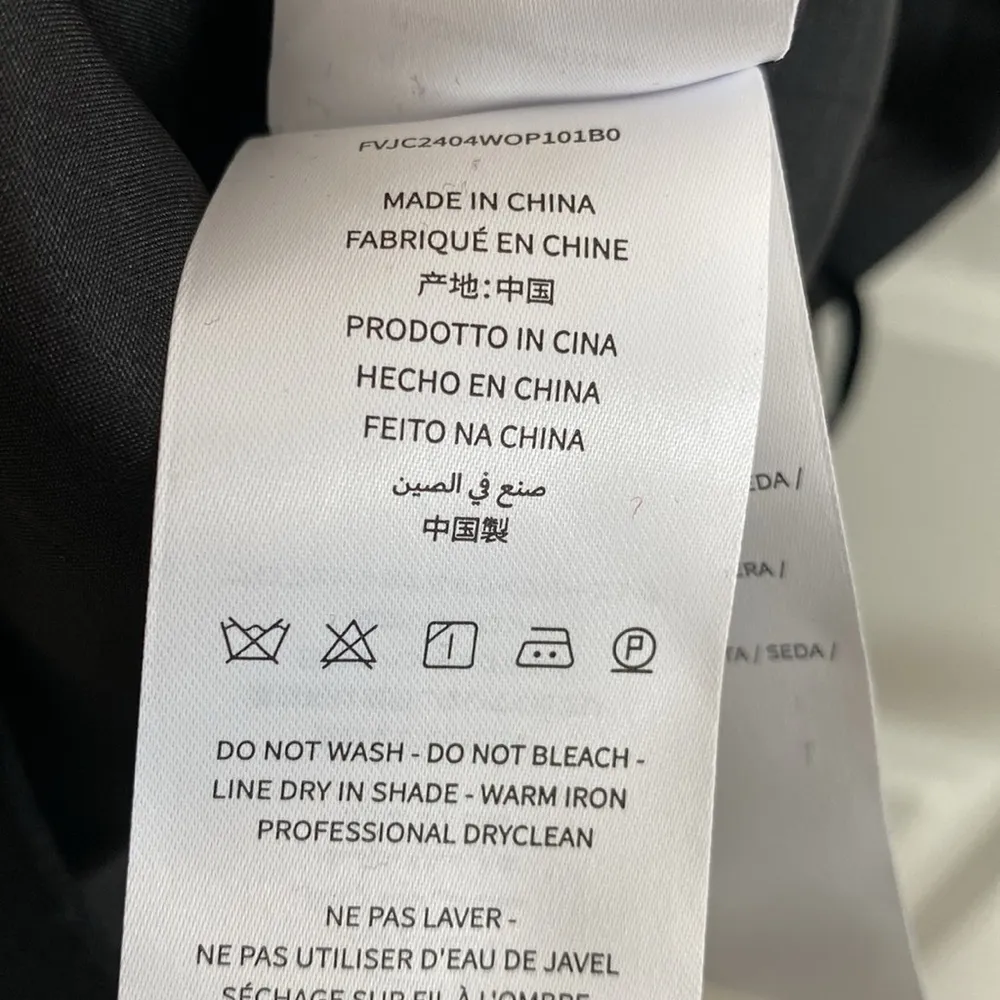 Valeska Valentina Jasso Collado w/ Fabrique Caspian Buckle Dress Wool Silk Blend Black Size 2 - Image 14