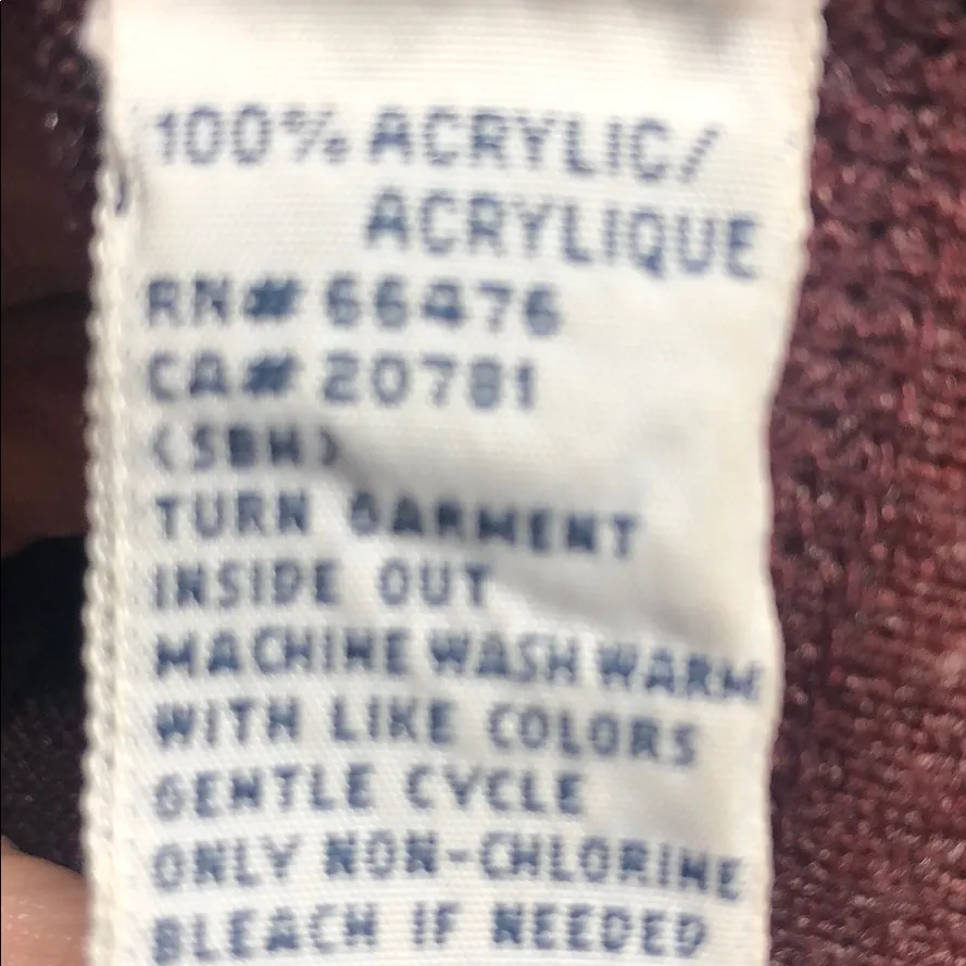 Tommy Hilfiger  burgundy sweater - Image 7