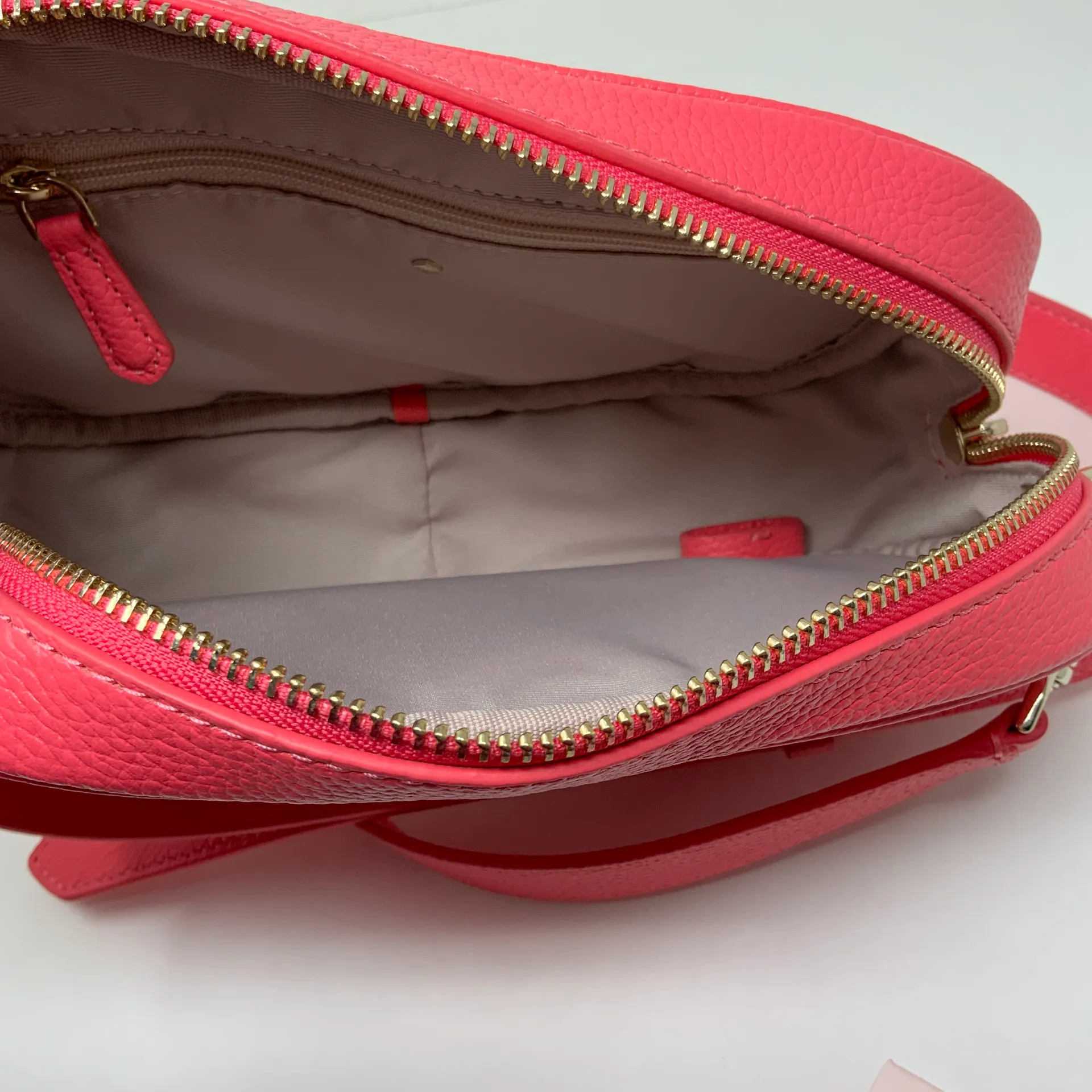 NEW Kate Spade Astrid Leather Medium Camera Crossbody Purse Bag Peach Melba Pink - Image 6