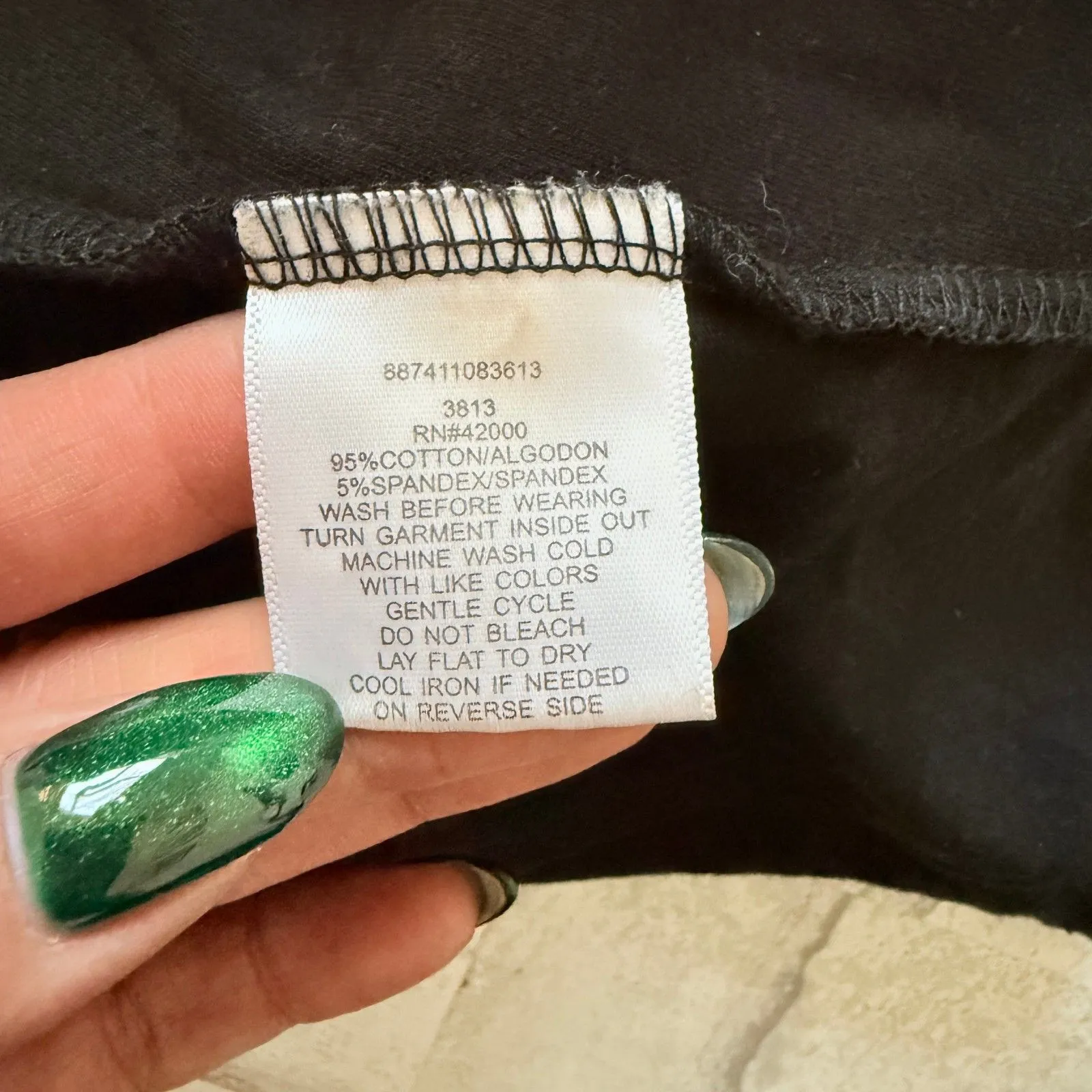 Bongo Vintage Y2K Black Cotton Spandex Studded Edgy Streetwear Crop Top Sz L - Image 6