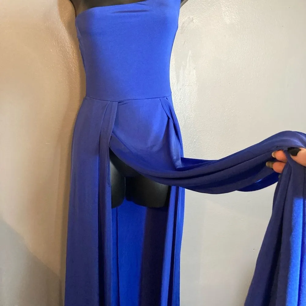 Lucy in the Sky one shoulder blue formal dress - Image 7
