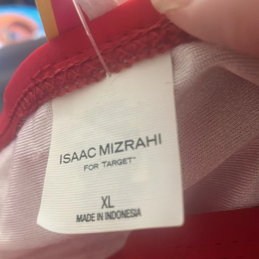 FINAL MARKDOWN Isaac mizrahi Red Bikini Bottom xl NWOT - Image 3