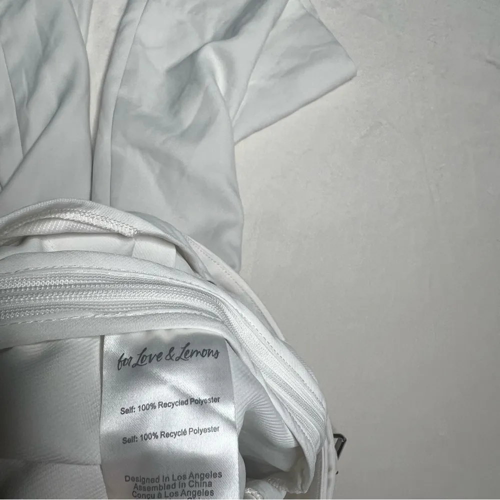 For Love & Lemons “Natasha” Wide Leg Belted Pant In Cream - Image 14