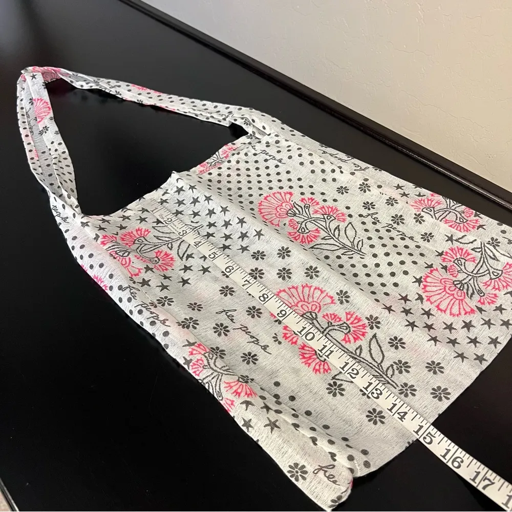 Free People boho fabric tote 14”x15” - Image 7