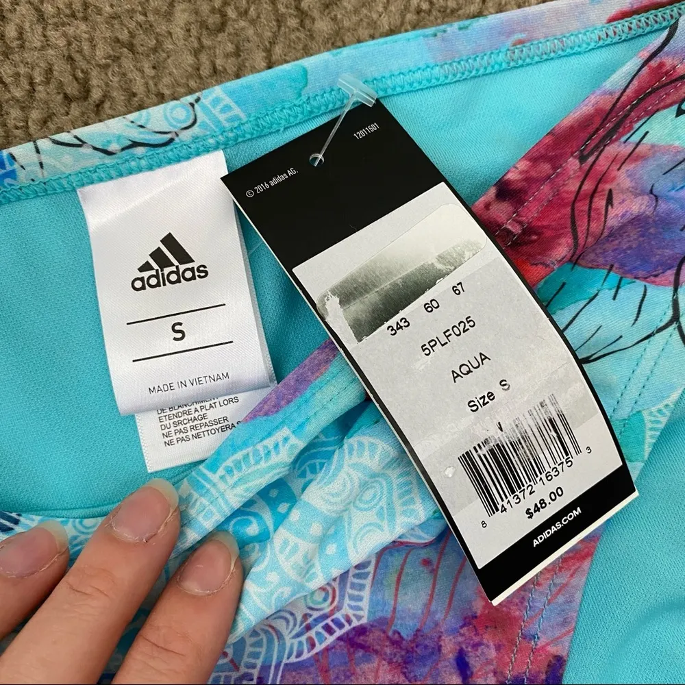 Adidas Aqua Floral Brigade Bikini Bottom S - Image 4