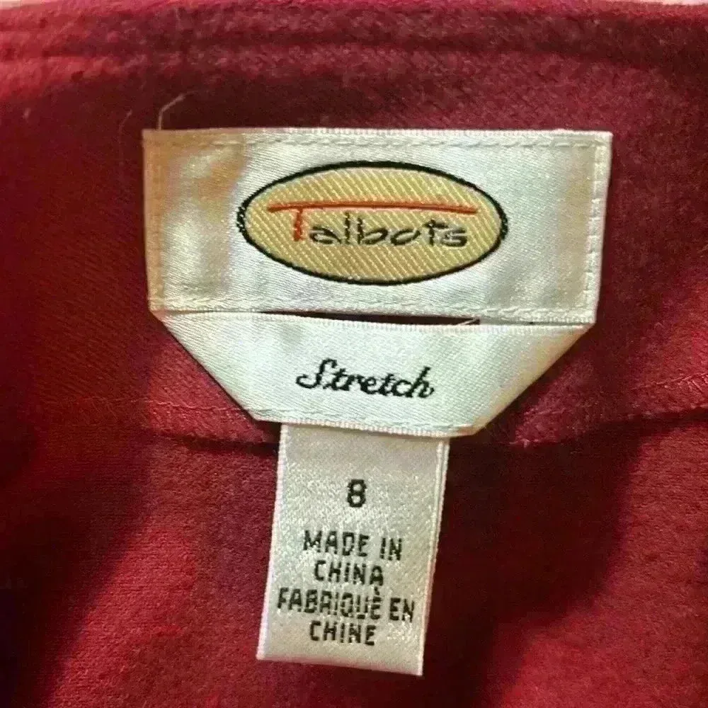 Talbots Womens Wrap Skirt Stretch Holiday Red Short Pocket Size 8 - Image 7