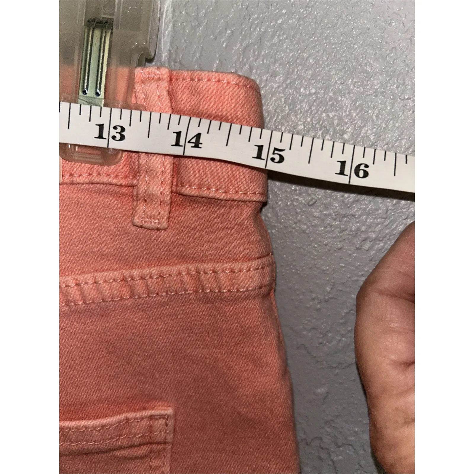 Women's Denim Jean Shorts Cuffed Pink Size 10 NWT Boho Chic Coquette Serra - Image 7