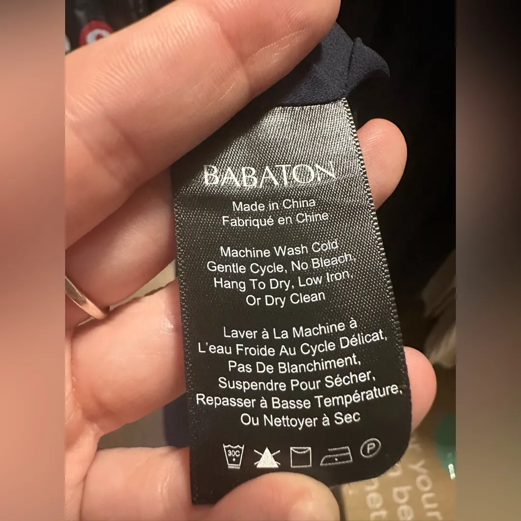 Aritzia Babaton Jeremy midi slip dress navy size XS YPO1-8412-26 - Image 4