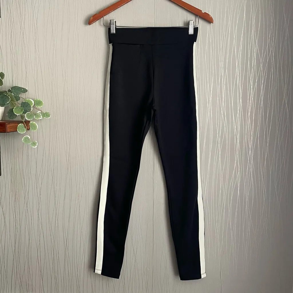 American Giant Sz 0 No BS Pants Leggings Ponte Stretch Knit Black Athletic - Image 2