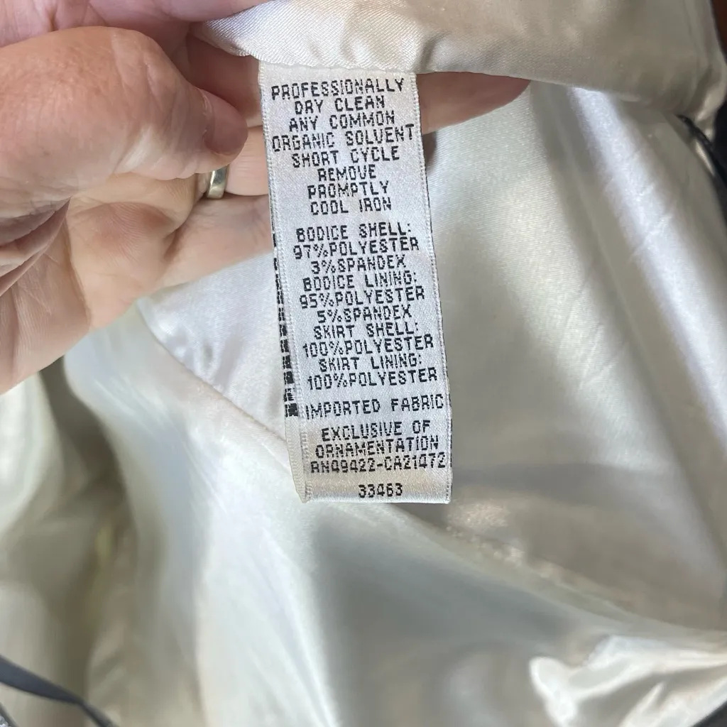 Jessica McClintock‎ for Gunne Sax Black & White Cocktail Dress Size 9 - Image 5