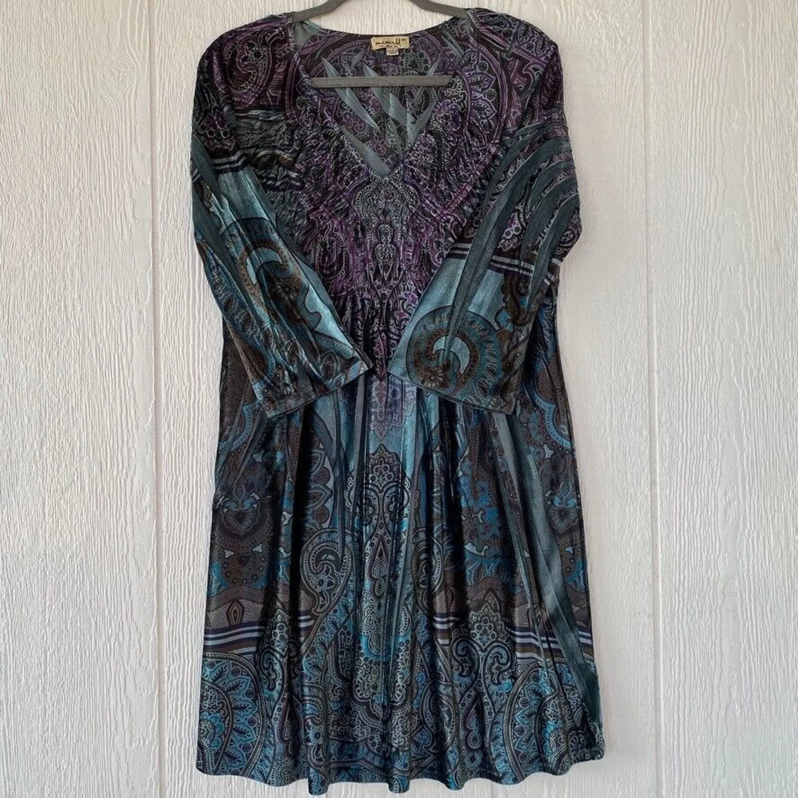 One World Dress Womens M Fitted Bodice Renaissance Peasant Gypsy Fairy Pixie - Image 4