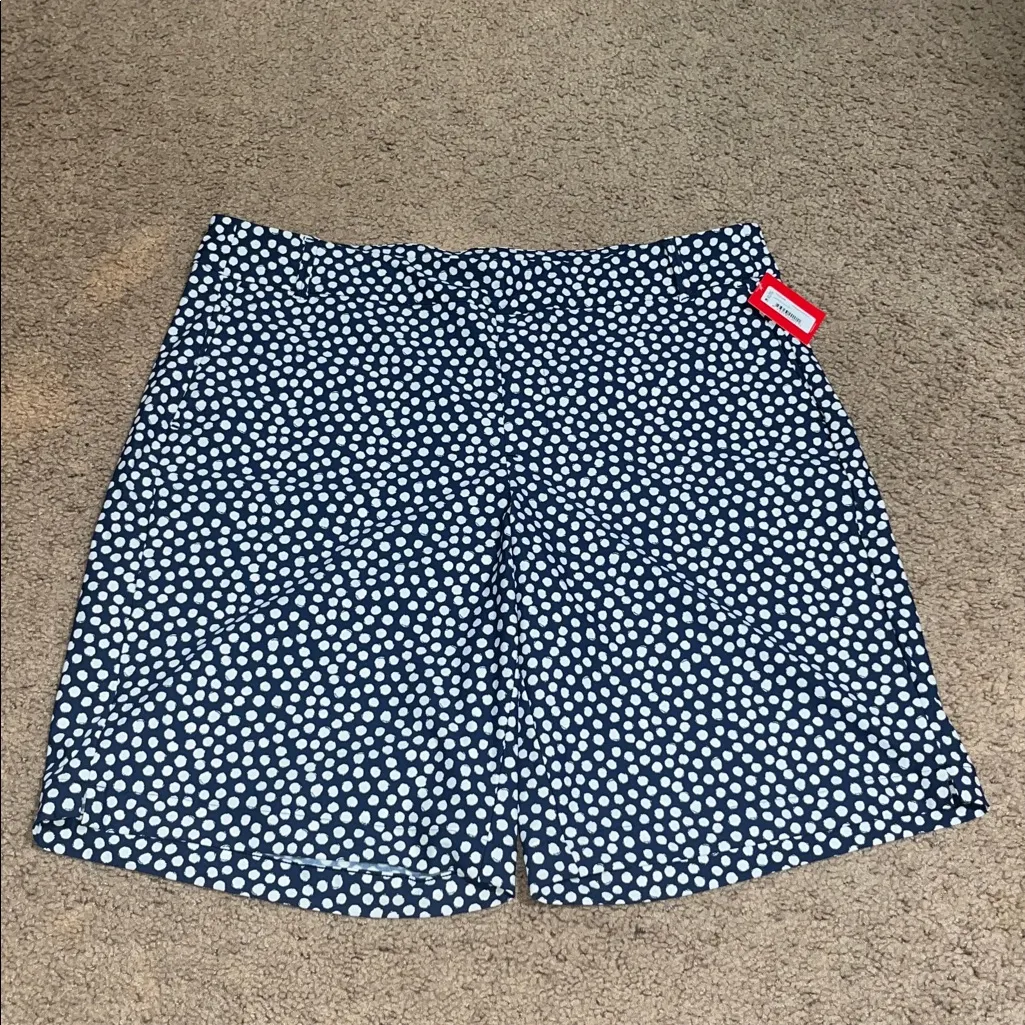 Spanx Sunshine Shorts 10”‎ Navy Painted Dot XL - Image 4