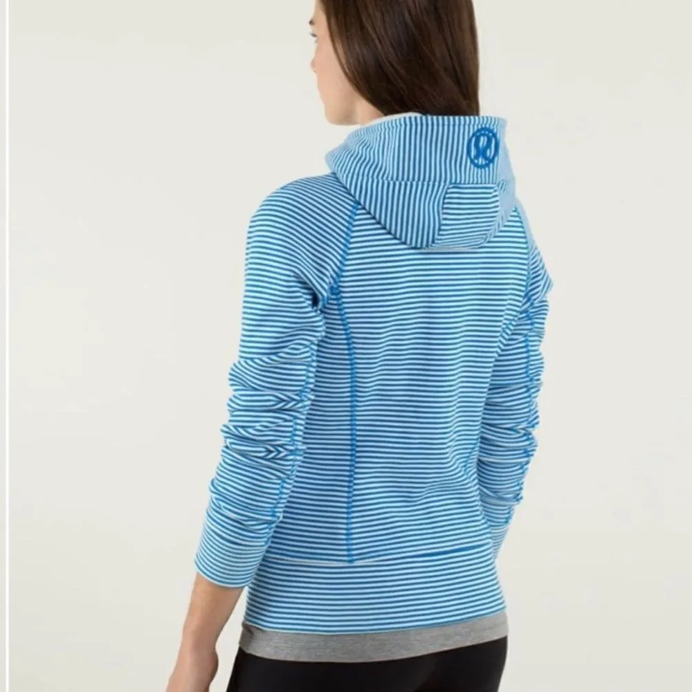 Lululemon  Striped Scuba Hoodie Jacket - Image 7
