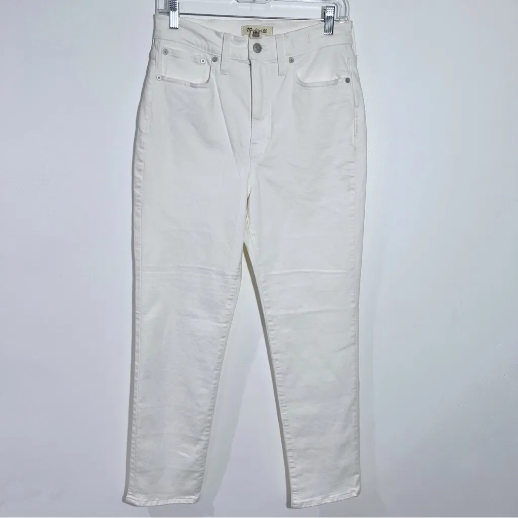 Madewell‎ The Perfect Vintage Jean In Tile White ND501 Size 27 - Image 2