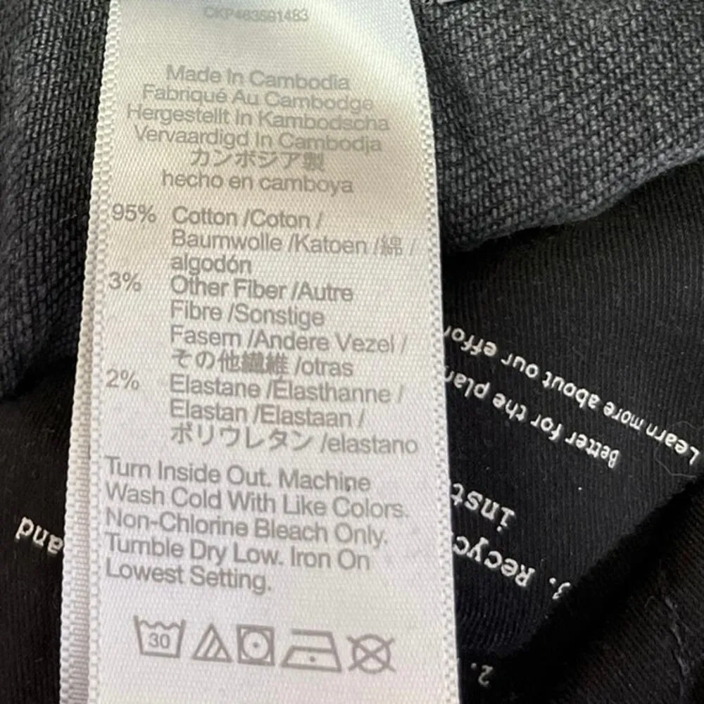 Madewell Cali Demi Boot Black Wash Flare Bootcut High Rise Ankle Denim Jeans 28 - Image 6