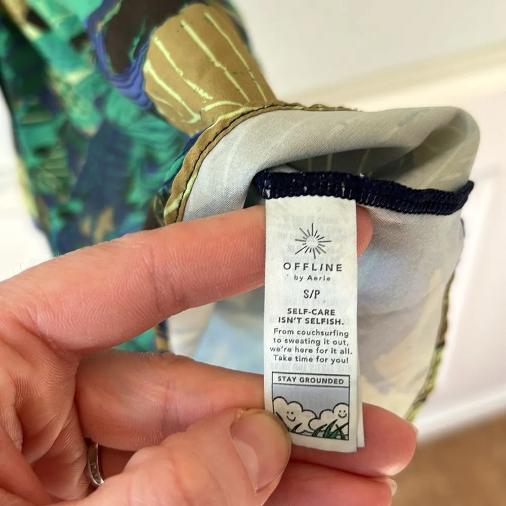 OFFLINE By Aerie Ribbed Cut Out Dress Romper Athleisure Athletic Size Small - Image 9