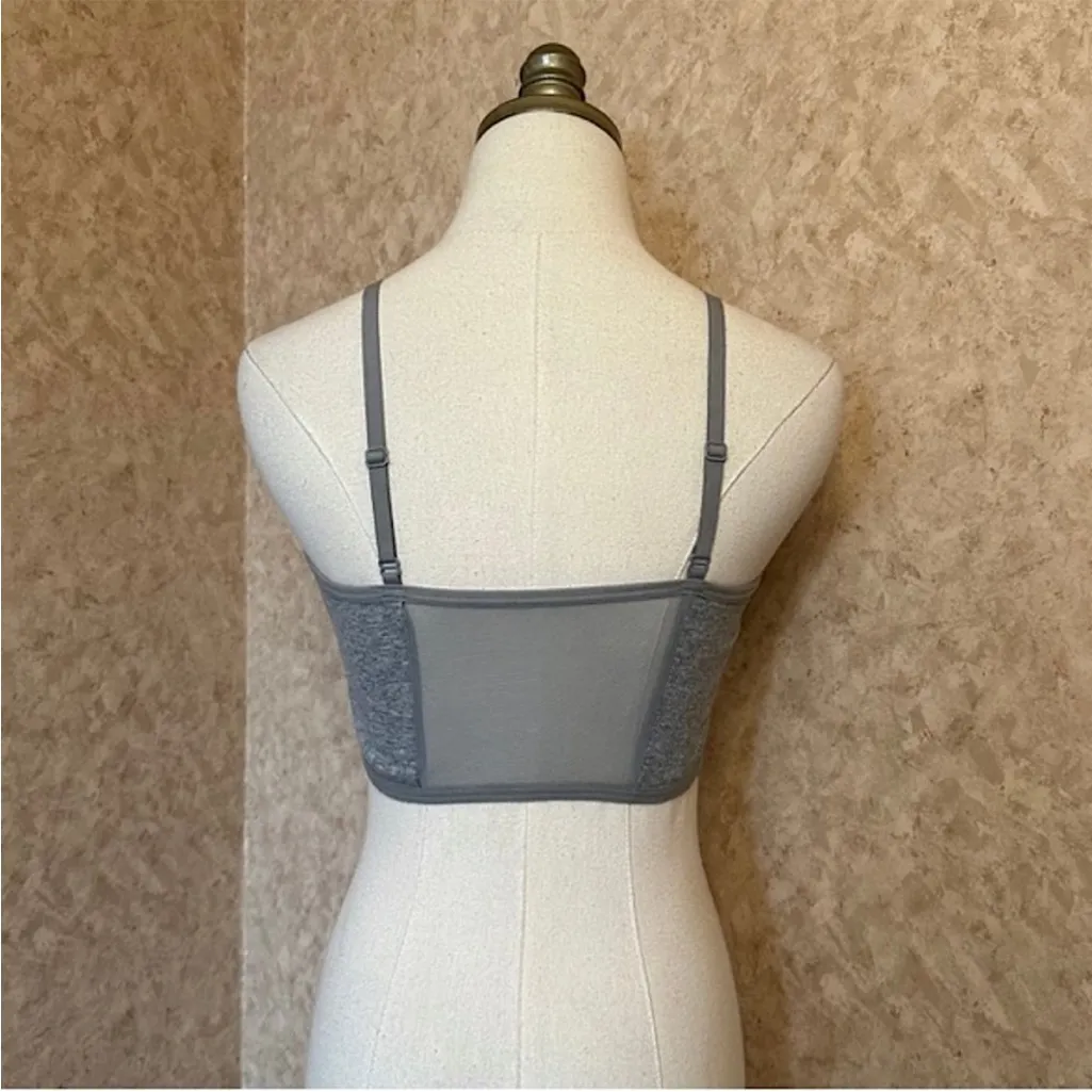Colsie Corset Tank Top Size Medium Gray - Image 2