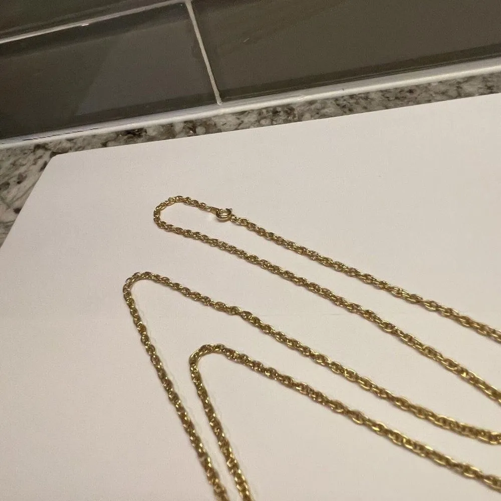 Gold Tone / Red Sailboat Pendant Costume Jewelry Necklace - Image 10